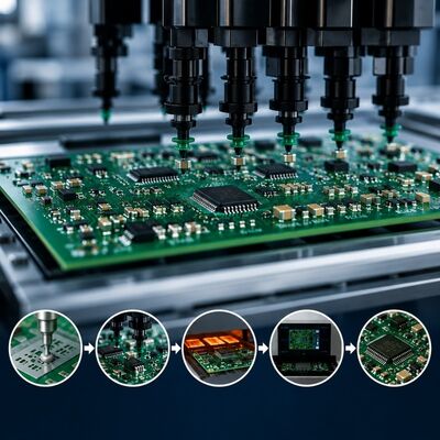 Dobra cena. Wielowarstwowa płytka montażowa FR4 PCBA Grubość płytki 0,1 mm 10,0 mm Precyzyjna produkcja elektroniczna w Internecie