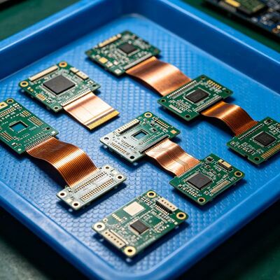 ราคาดี Blue Soldermaskcolor Rigid Flex PCB Assembly ความหนา 0.2 มม. 3.0 มม. ระยะห่างการติดตามขั้นต่ำ 3 ล้าน ออนไลน์
